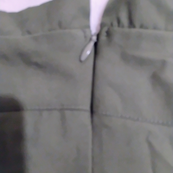 Olive High Waist Women's Shorts - Picture 5 of 10